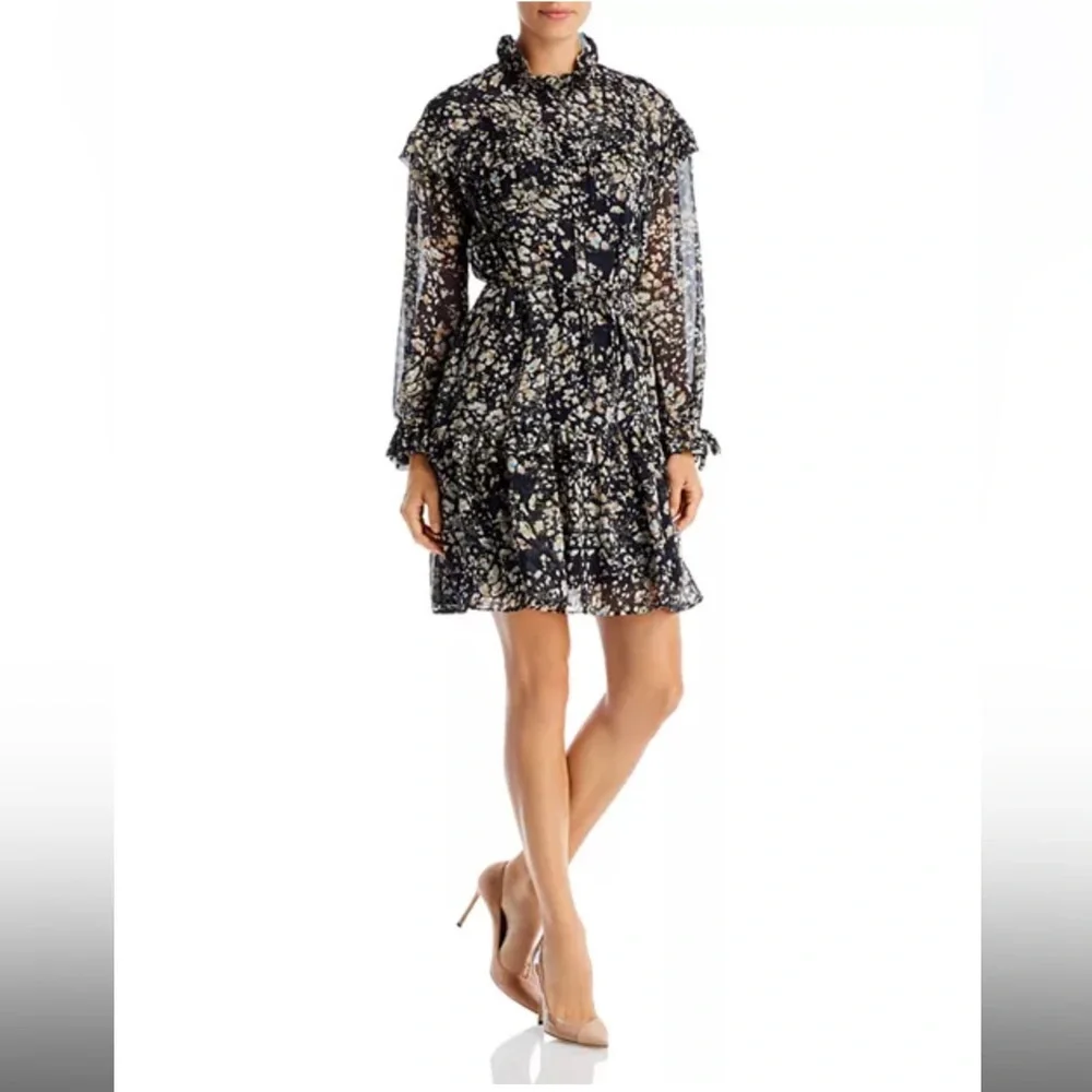 BOSS - Denada Ruffled Dress - US Size 4 - Picture 1 of 6